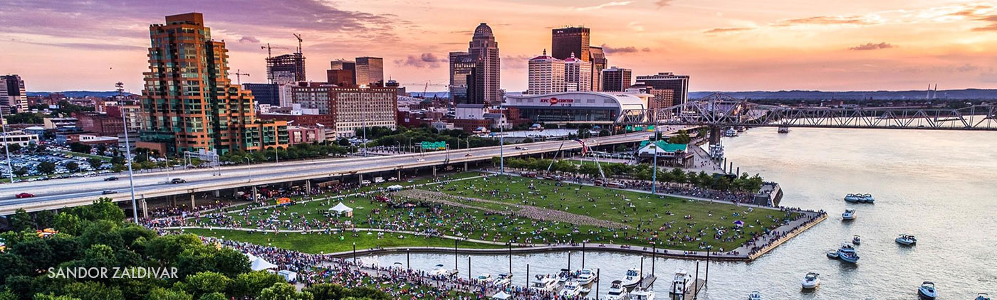 Sun Setting at Waterfront Park